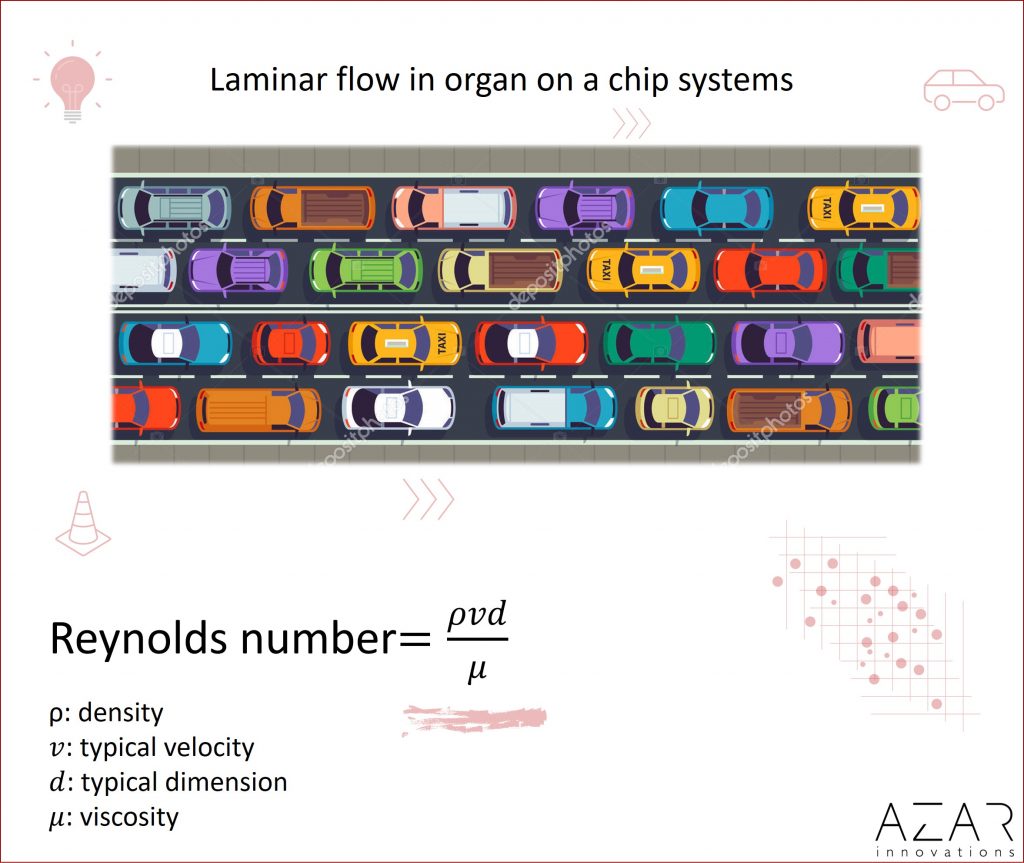 organ on a chip, tissue chip, micropysiological systems, mps, microfluidics, in vitro, consulting, azar innovations, laminar flow, reynolds number