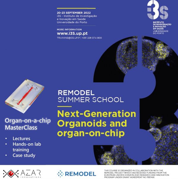 Organ-on-a-chip masterclass, lab training, hands-on, course, lectures, case study, assignment, 3is, university of Porto, Microphysiological Systems, organoids