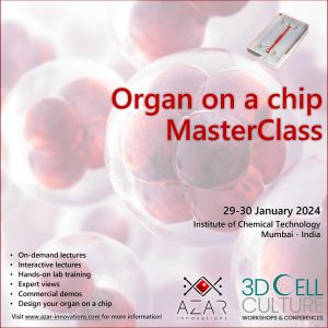 Flyer Organ on a chip MasterClass india, AZAR Innovations, organ on a chip education and training