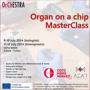 organ on a chip masterclass, microphysiological systems, guide, lectures, online, in-person, hands-on, workshop, course, turkey, azar innovations, vitrogo, ODTÜ MEMS, tissue chip, mps